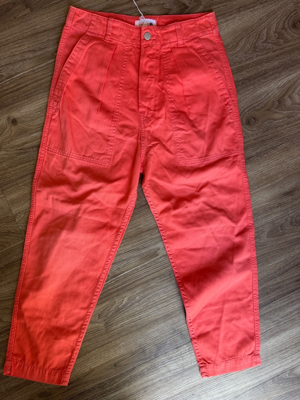 Sundry High-Waist Coral Pants Size: 26